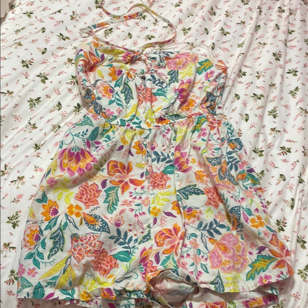 Floral Womens Romper